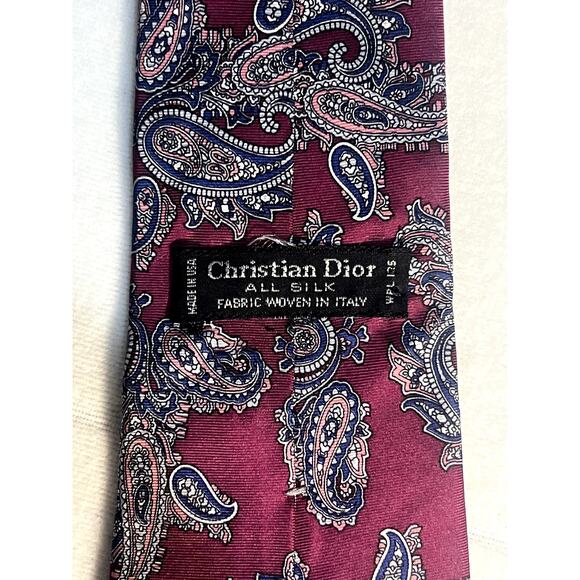 LOT of 3 Vintage Christian Dior Designer Silk Neck Ties - Picture 2 of 10